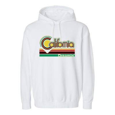 Retro California Dreamin Garment-Dyed Fleece Hoodie