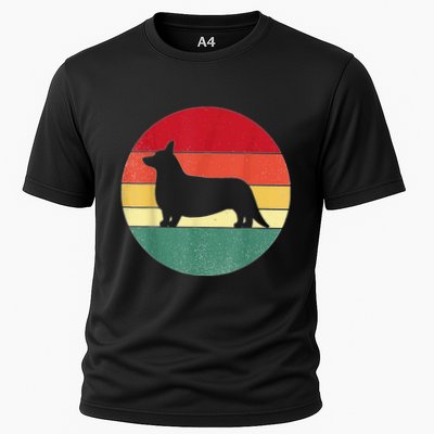 Retro Corgi Dog Owner Pet Lover Welsh Corgi Father Novelty Performance Shirt