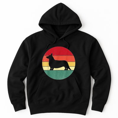 Retro Corgi Dog Owner Pet Lover Welsh Corgi Father Novelty Hoodie