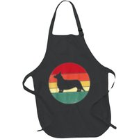 Retro Corgi Dog Owner Pet Lover Welsh Corgi Father Novelty Apron