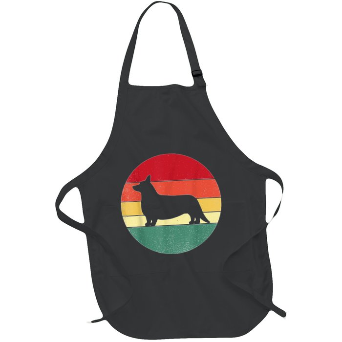 Retro Corgi Dog Owner Pet Lover Welsh Corgi Father Novelty Apron