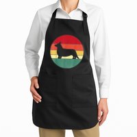 Retro Corgi Dog Owner Pet Lover Welsh Corgi Father Novelty Apron
