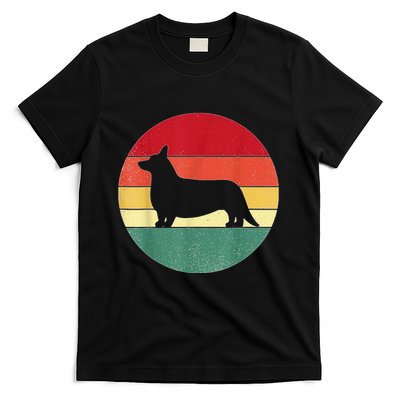 Retro Corgi Dog Owner Pet Lover Welsh Corgi Father Novelty T-Shirt