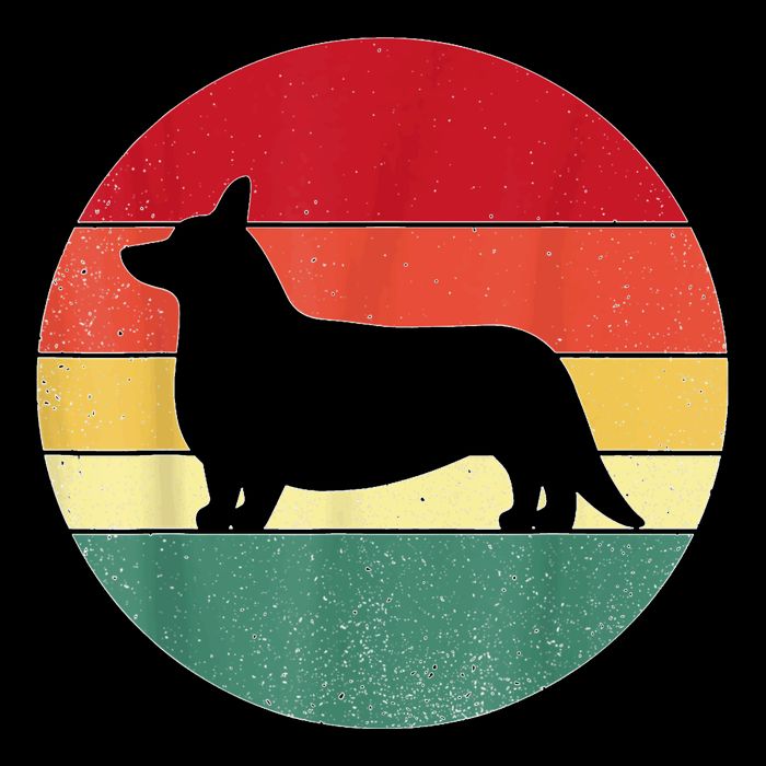 Retro Corgi Dog Owner Pet Lover Welsh Corgi Father Novelty Button