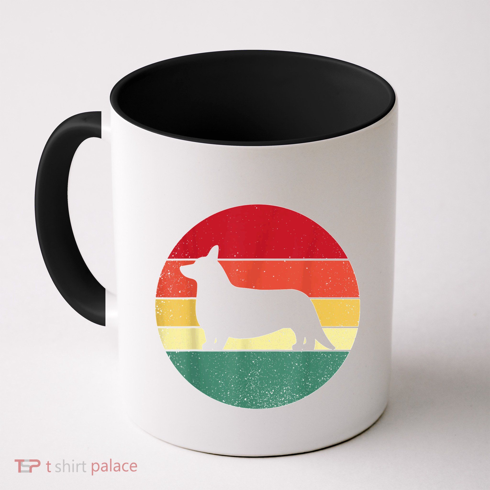 Retro Corgi Dog Owner Pet Lover Welsh Corgi Father Novelty Mug