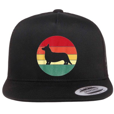 Retro Corgi Dog Owner Pet Lover Welsh Corgi Father Novelty Flatbill Hat