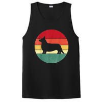 Retro Corgi Dog Owner Pet Lover Welsh Corgi Father Novelty PosiCharge Competitor Tank