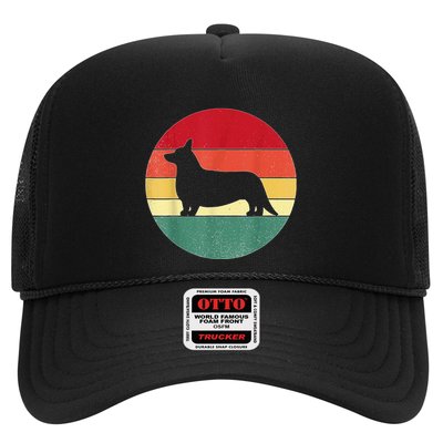 Retro Corgi Dog Owner Pet Lover Welsh Corgi Father Novelty Trucker Hat