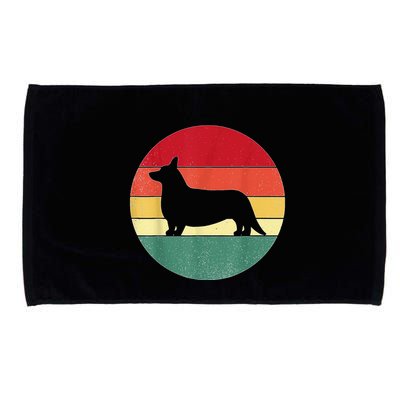 Retro Corgi Dog Owner Pet Lover Welsh Corgi Father Novelty Microfiber Hand Towel