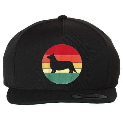 Retro Corgi Dog Owner Pet Lover Welsh Corgi Father Novelty Wool Snapback Cap