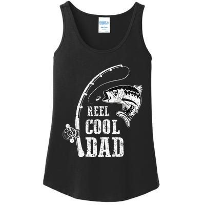 Reel Cool Dad Fishing Daddy Fathers Day Ladies Essential Tank