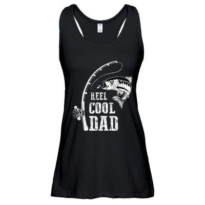 Reel Cool Dad Fishing Daddy Fathers Day Ladies Essential Flowy Tank