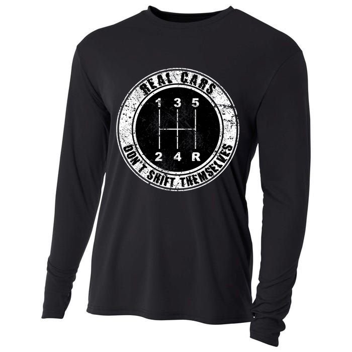 Real Cars Don't Shift Themselves Ual Transmission Gift Cooling Performance Long Sleeve Crew