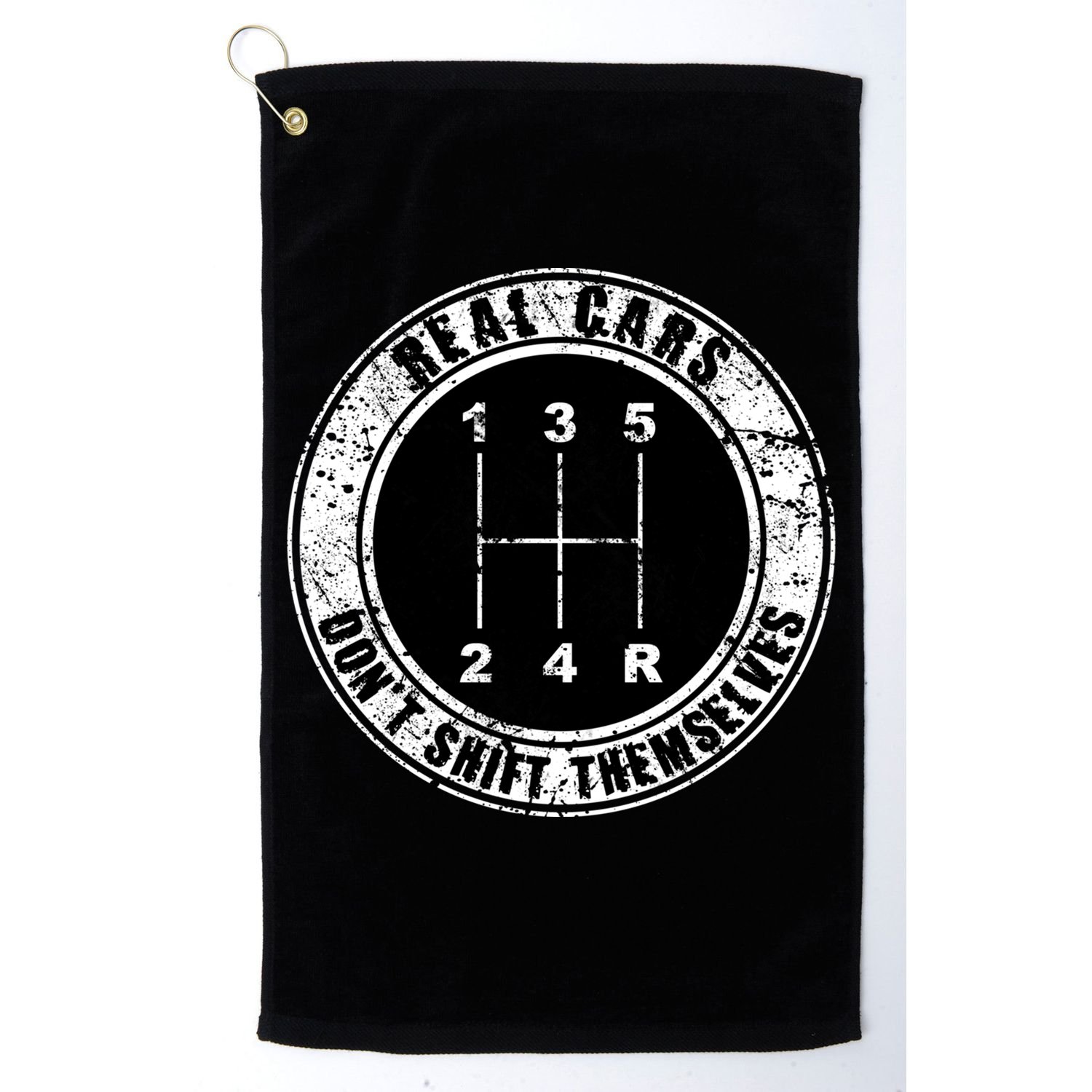 Real Cars Don't Shift Themselves Ual Transmission Gift Golf Towel