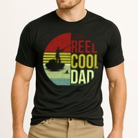 Reel Cool Dad Funny Fishing Fish Cooling Performance Crew T-Shirt