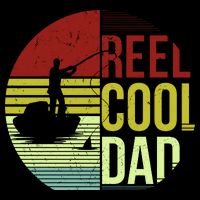 Reel Cool Dad Funny Fishing Fish Cooling Performance Crew T-Shirt