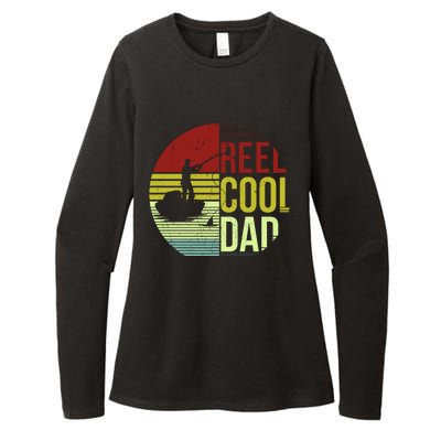 Reel Cool Dad Funny Fishing Fish Womens CVC Long Sleeve Shirt