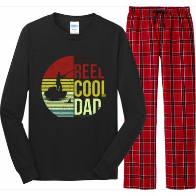 Reel Cool Dad Funny Fishing Fish Long Sleeve Pajama Set