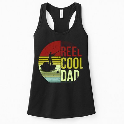 Reel Cool Dad Funny Fishing Fish Womens Tank Top
