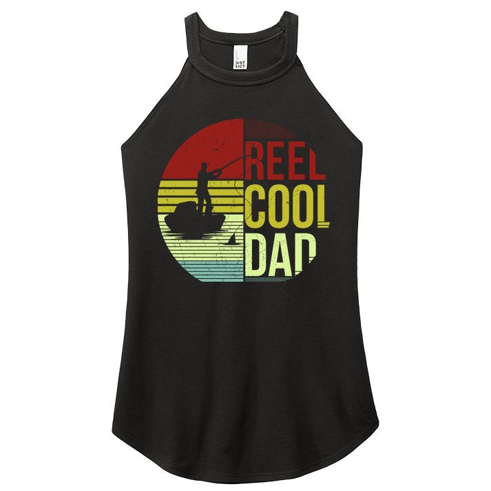 Reel Cool Dad Funny Fishing Fish Women's Perfect Tri Rocker Tank