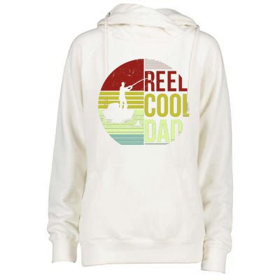 Reel Cool Dad Funny Fishing Fish Womens Funnel Neck Pullover Hood