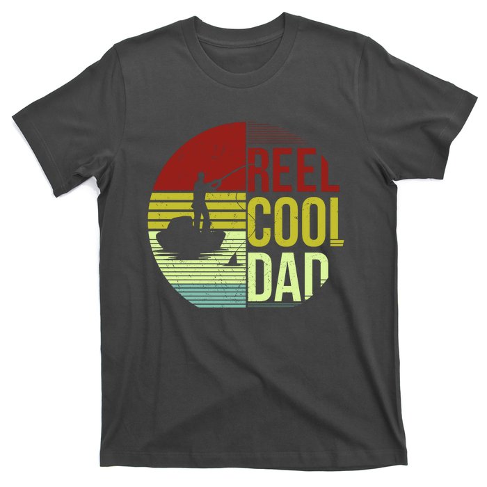 Reel Cool Dad Funny Fishing Fish T-Shirt