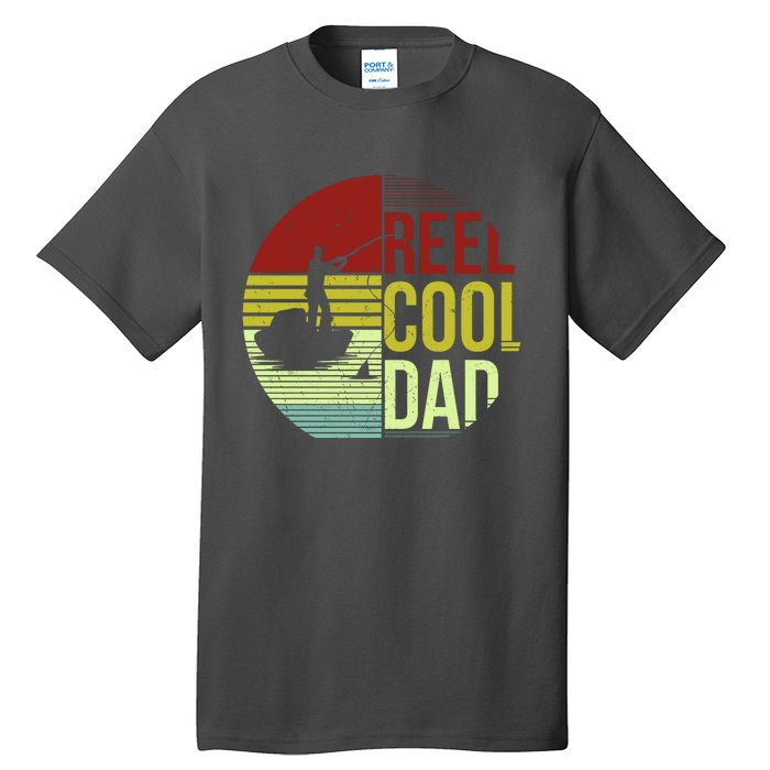 Reel Cool Dad Funny Fishing Fish Tall T-Shirt