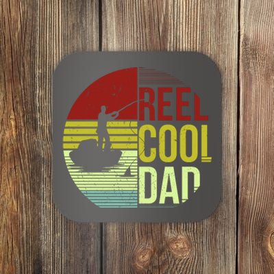 Reel Cool Dad Funny Fishing Fish Coaster