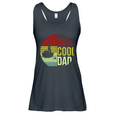 Reel Cool Dad Funny Fishing Fish Ladies Essential Flowy Tank