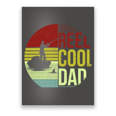 Reel Cool Dad Funny Fishing Fish Poster