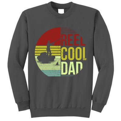 Reel Cool Dad Funny Fishing Fish Tall Sweatshirt