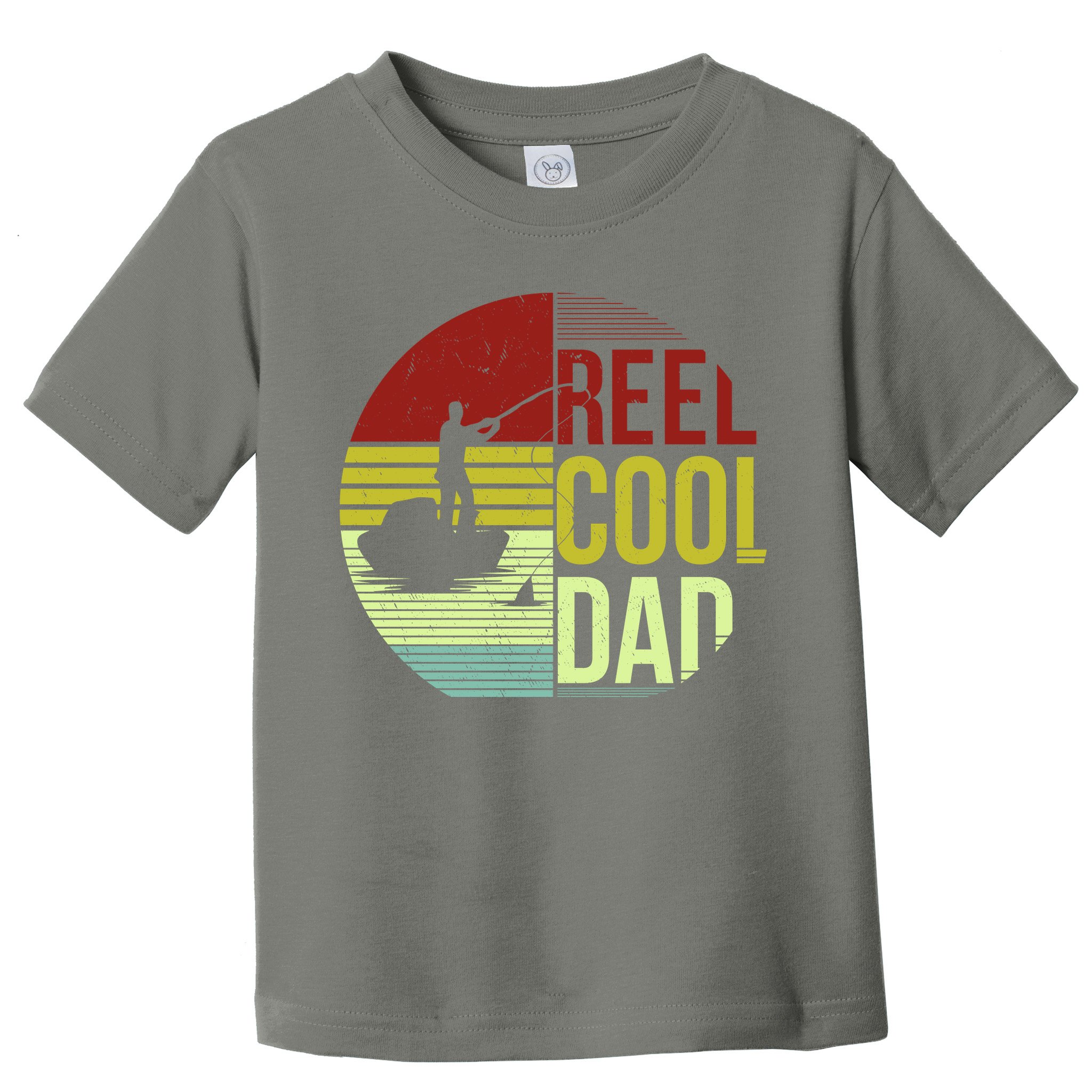 Reel Cool Dad Funny Fishing Fish Toddler T-Shirt