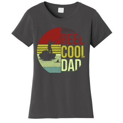 Reel Cool Dad Funny Fishing Fish Women's T-Shirt