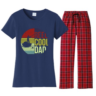 Reel Cool Dad Funny Fishing Fish Women's Flannel Pajama Set