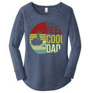 Reel Cool Dad Funny Fishing Fish Women's Perfect Tri Tunic Long Sleeve Shirt