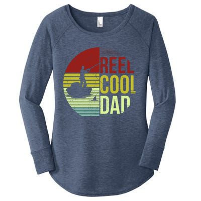 Reel Cool Dad Funny Fishing Fish Women's Perfect Tri Tunic Long Sleeve Shirt