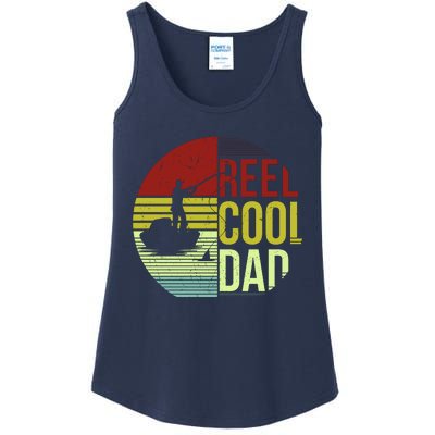 Reel Cool Dad Funny Fishing Fish Ladies Essential Tank