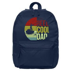 Reel Cool Dad Funny Fishing Fish 16 in Basic Backpack