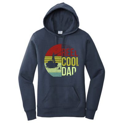 Reel Cool Dad Funny Fishing Fish Women's Pullover Hoodie