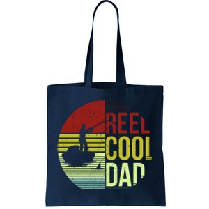 Reel Cool Dad Funny Fishing Fish Tote Bag