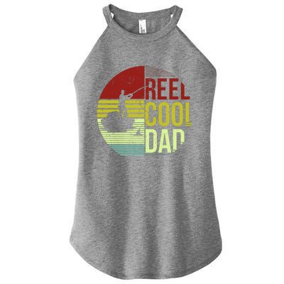 Reel Cool Dad Funny Fishing Fish Women’s Perfect Tri Rocker Tank