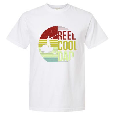 Reel Cool Dad Funny Fishing Fish Garment-Dyed Heavyweight T-Shirt