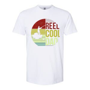 Reel Cool Dad Funny Fishing Fish Softstyle CVC T-Shirt