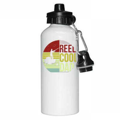 Reel Cool Dad Funny Fishing Fish Aluminum Water Bottle