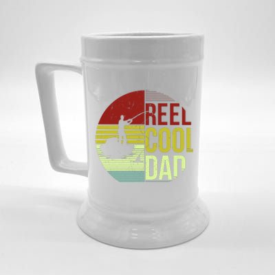 Reel Cool Dad Funny Fishing Fish Beer Stein