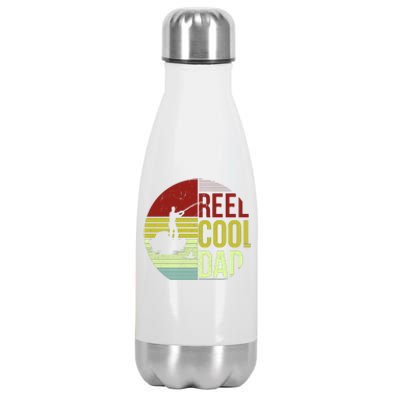 Reel Cool Dad Funny Fishing Fish Stainless Steel Insulated Water Bottle