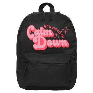 Retro Calm Down 16 in Basic Backpack