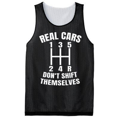 Real Cars DonT Shift Themselves Mechanic Auto Racing Mesh Reversible Basketball Jersey Tank