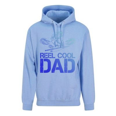 Reel Cool Dad Best Daddy Ever Fishing Lovers Fathers Day Gift Unisex Surf Hoodie