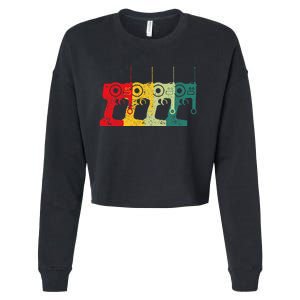 RC Car Drivers Funny RC Car Racing Lovers Enthusiasts Cropped Pullover Crew